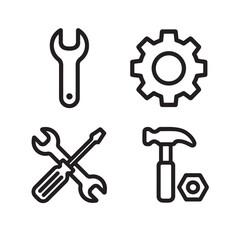 Factory Tools Line Icons