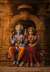 Naklejka premium Lord Vishnu 