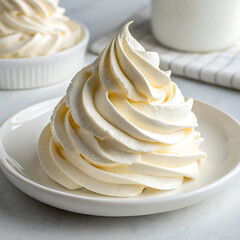 pancakes with whipped cream