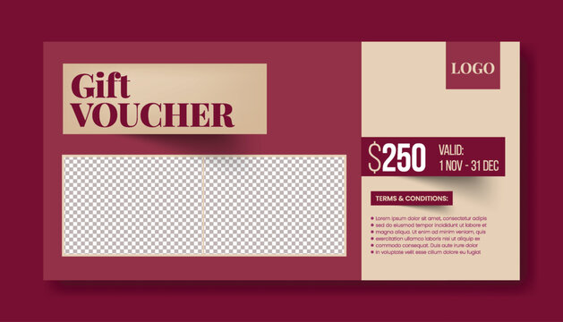 Elegant Gift Voucher for Beauty Salon and Hair Salon Promotions giveaway gift card design, Promotional Sale Discount Shopping gift card Voucher layout, discount voucher graphic template - Powered by Adobe