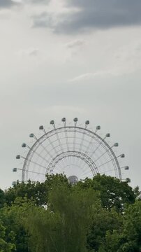 Ferris wheel in the park 