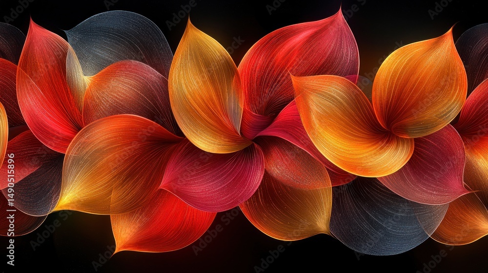 Poster abstract floral pattern background