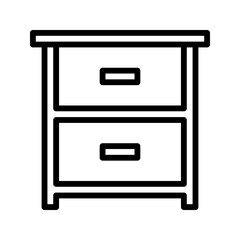 Drawer icon symbolizing compact storage for clothes, documents, or home essentials