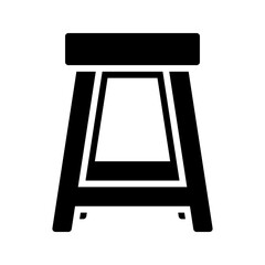 Stool vector for kitchen counter seating