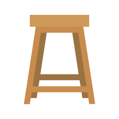 Flat stool vector for cafe seating designs