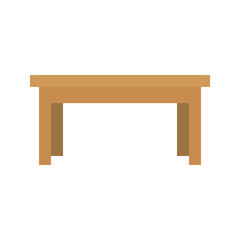 Flat table vector for living room layouts