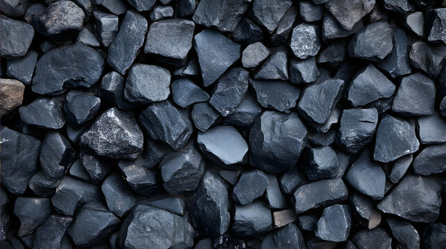 Texture with black stones all over