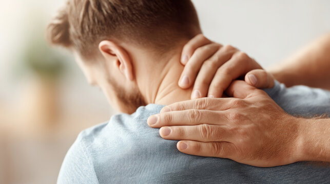 A physiotherapist aids a patient in spinal therapy to enhance mobility and recovery.