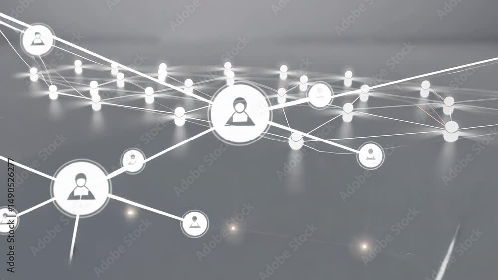 Wall mural global network connections: a visual representation of interconnectivity
