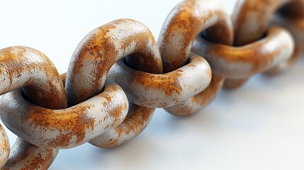 Fototapeta premium Rusted metal chain