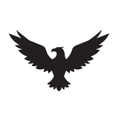 eagle logo vector Bold and clean eagle logo vector, with sharp lines and a strong silhouette 
