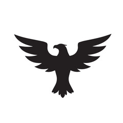 eagle logo vector Bold and clean eagle logo vector, with sharp lines and a strong silhouette 

