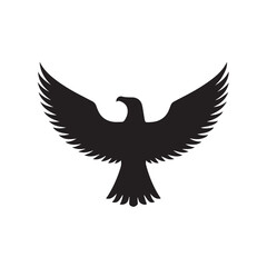 eagle logo vector Bold and clean eagle logo vector, with sharp lines and a strong silhouette 
