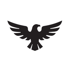 eagle logo vector Bold and clean eagle logo vector, with sharp lines and a strong silhouette 
