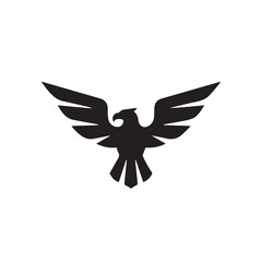 eagle logo vector Bold and clean eagle logo vector, with sharp lines and a strong silhouette 
