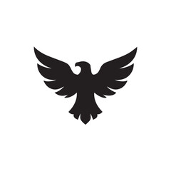 eagle logo vector Bold and clean eagle logo vector, with sharp lines and a strong silhouette 
