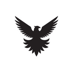 eagle logo vector Bold and clean eagle logo vector, with sharp lines and a strong silhouette 
