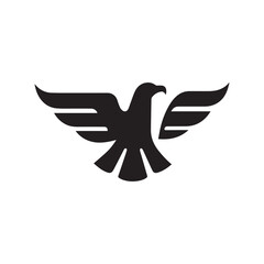 eagle logo vector Bold and clean eagle logo vector, with sharp lines and a strong silhouette 
