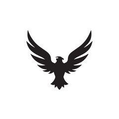 eagle logo vector Bold and clean eagle logo vector, with sharp lines and a strong silhouette 
