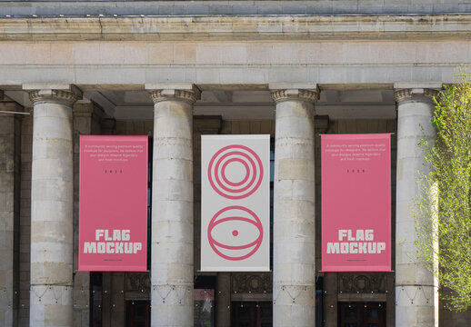 Three Flags Mockup