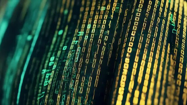 Abstract digital binary code background
