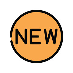 New label icon design template