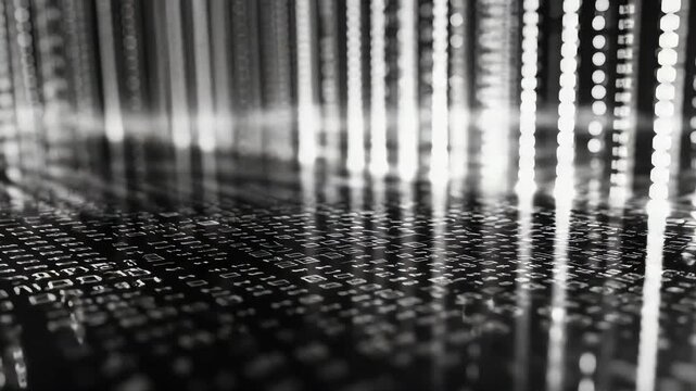 Abstract digital code background
