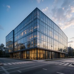 Obraz premium building glass, AI Generated