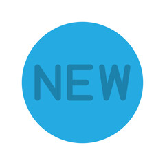 New label icon design template