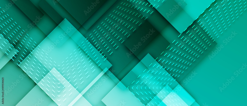 Poster abstract green graphic design banner pattern presentation background web template