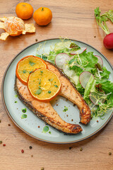 Grilled Sweet Potato with Greens and Garlic