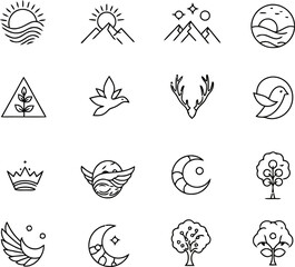 Customizable Minimalist Logo Design Collection. 