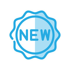 New label icon design template
