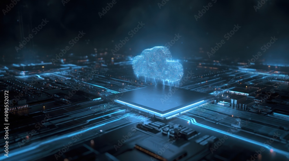 Poster cloud computing concept image