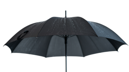 Black Umbrella Isolated on transparent Background