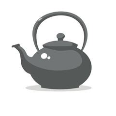 World Tea Day adorable flat vector art of a cute porcelain tea jug! Perfect for tea lovers, this charming illustration features elegant design and soft colors modern tea jug ,jar