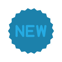 New label icon design template