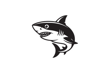 shark silhouette  Vector