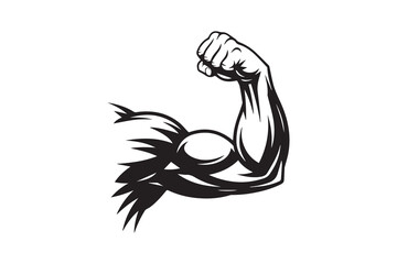 Fototapeta premium muscle silhouette Vector