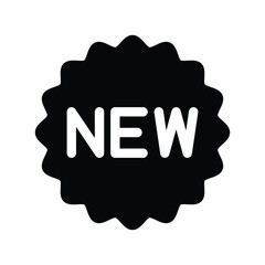 New label icon design template