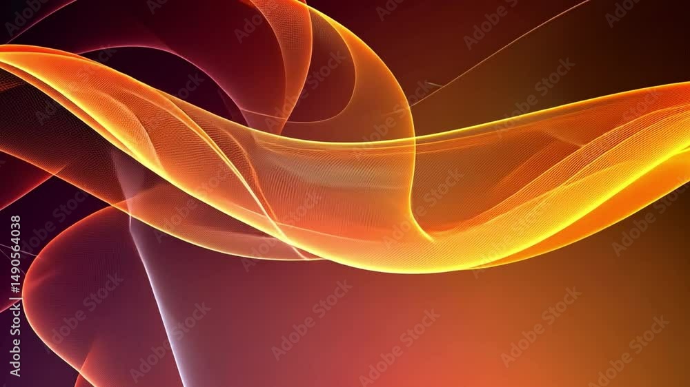 Poster vibrant abstract background with smooth lines and gradients flowing waves of orange and purple creat