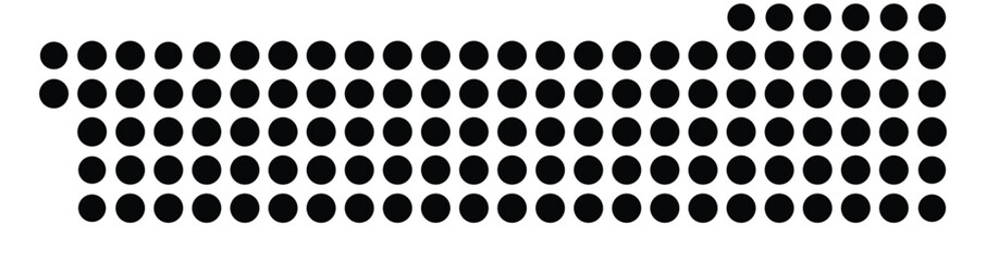 Symbol Map Of the County Riverside (California, US) showing the County with a few black dots