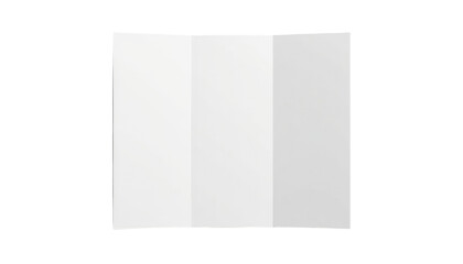 White Trifold Brochure Mockup With Grey Accents