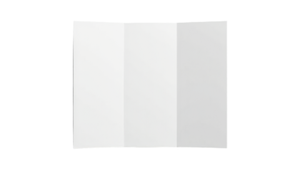 White Trifold Brochure Mockup With Grey Accents