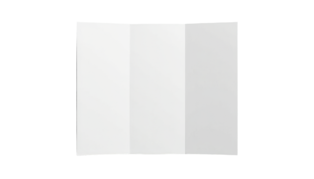 White Trifold Brochure Mockup With Grey Accents