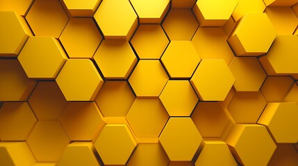 this is an image of a bunch of yellow hexagons