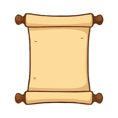 Simplified Cartoon Scroll Design