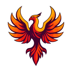 Fototapeta premium Simplified Mythical Phoenix Design