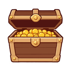 Simple Cartoon Treasure Chest 