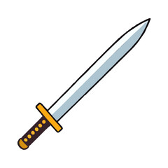 Simple, Contoured Cartoon Sword